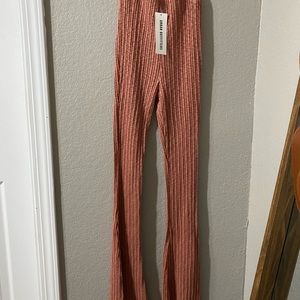 Bell bottom pants. Very trendy in y2k.